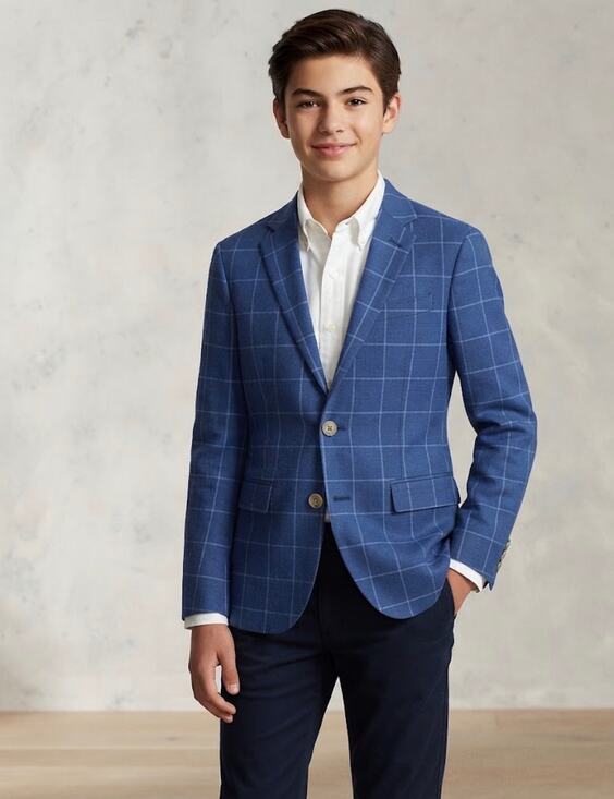 Lauren by Ralph Lauren Other - Boys Lauren Ralph Lauren navy light blue bloxbury blazer $140 sz 20R